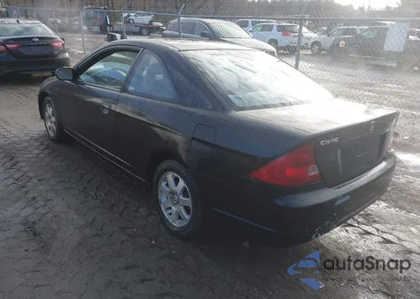 2003 Honda Civic Ex from USA, damaged, VIN 1HGEM22903L067767